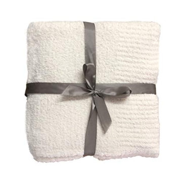 Knit Throw Blanket Super Soft and Warm for Couch and Bed