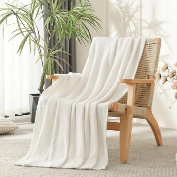 Knit Throw Blanket Super Soft and Warm for Couch and Bed