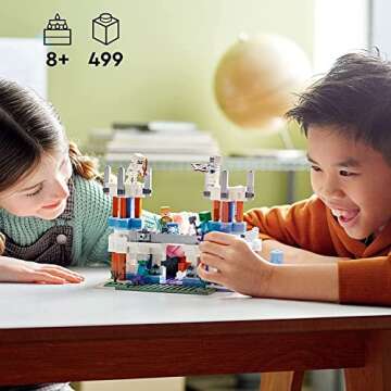 LEGO Minecraft The Ice Castle 21186 Building Toy Set for Kids, Girls,and Boys Ages 8+(499 Pieces)