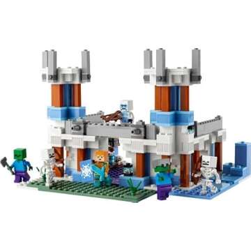 LEGO Minecraft The Ice Castle 21186 Building Toy Set for Kids, Girls,and Boys Ages 8+(499 Pieces)