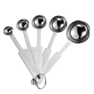 5PCS OstWony Stainless Steel Measuring Spoons Set - Precision and Durability for Your Kitchen