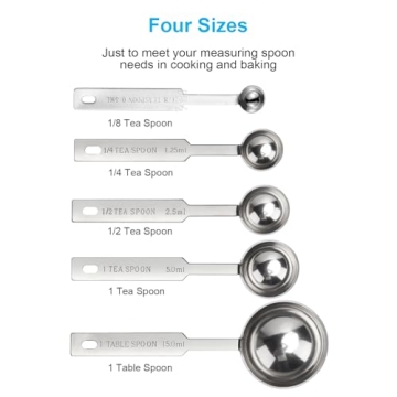 Buy 5PCS OstWony Stainless Steel Measuring Spoons Set