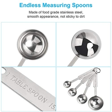 Buy 5PCS OstWony Stainless Steel Measuring Spoons Set