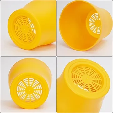 Colorful JERIA 16-Pack 4" Plastic Plant Pots