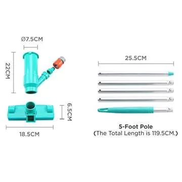 Easy Pool Spa Vacuum Cleaner for Above Ground Pools