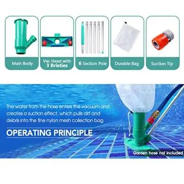Easy Pool Spa Vacuum Cleaner for Above Ground Pools