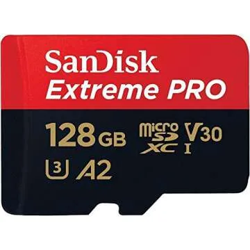 SanDisk Extreme Pro MicroSD Card 128GB Memory Card for DJI Air 2S Drone (SDSQXCY-128G-GN6MA) Class 10 Video Speed V30 UHS-I U3 160MB/s SDXC Bundle with (1) Everything But Stromboli Micro Card Reader