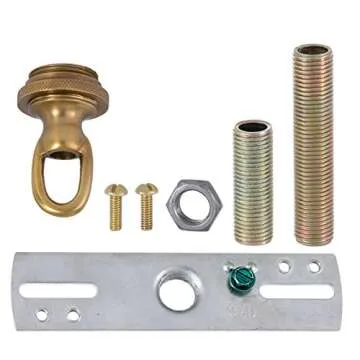 B&P Lamp Antique Brass Cast Brass Canopy Kit for All Setups