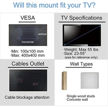 Suptek Full Motion TV Wall Mount 23-55 Inch 55lbs
