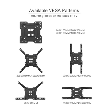 Suptek Full Motion TV Wall Mount 23-55 Inch 55lbs