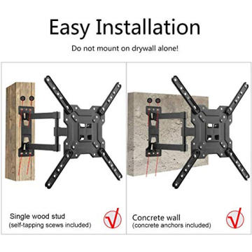 Suptek Full Motion TV Wall Mount 23-55 Inch 55lbs