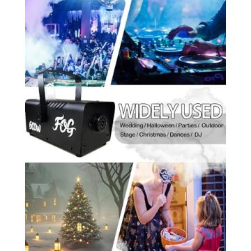 Fog Machine 600W with Wireless Remote Control for Events