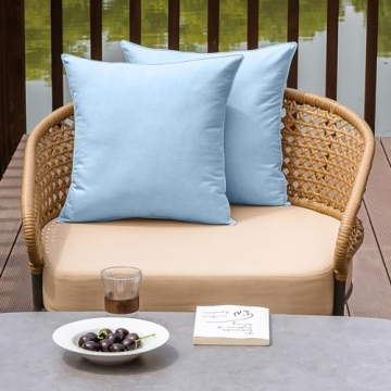 NiNi ALL Waterproof Outdoor Pillow Covers Set of 2