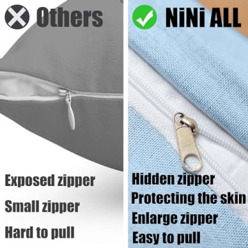 NiNi ALL Waterproof Outdoor Pillow Covers Set of 2
