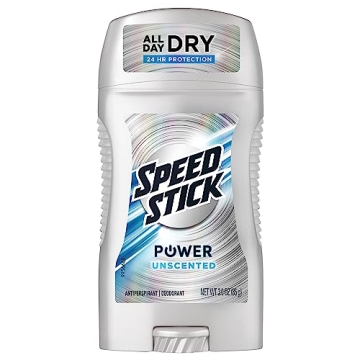 Speed Stick Men's Unscented Antiperspirant Deodorant 4 Pack - 24HR Protection