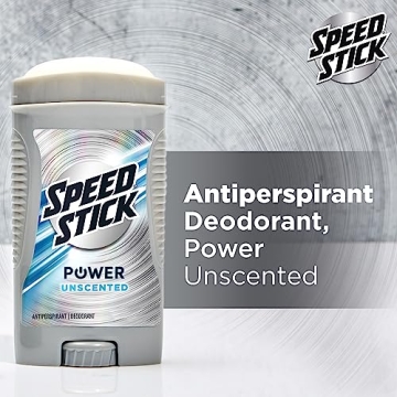 Speed Stick Unscented Antiperspirant Deodorant 4 Pack