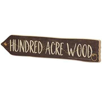 Disney Winnie the Pooh Hundred Acre Wood Arrow Wall Decor - Cute Winnie the Pooh Decoration