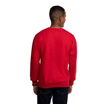 Fruit of the Loom Men's Fleece Sweatshirt for All-Day Comfort