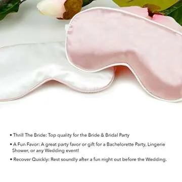 Bride Gift Sleep Mask - Crystal Wifey White Sleep Mask - Bachelorette Party Supplies Blackout Eye Mask - White(RS Wfy)