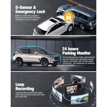 Dash Cam, 5G WiFi 4K UHD Car Camera, Front Rear Recording