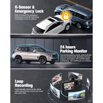 Dash Cam, 5G WiFi 4K UHD Car Camera, Front Rear Recording