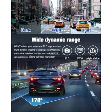 Dash Cam, 5G WiFi 4K UHD Car Camera, Front Rear Recording