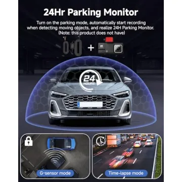 Dash Cam, 5G WiFi 4K UHD Car Camera, Front Rear Recording