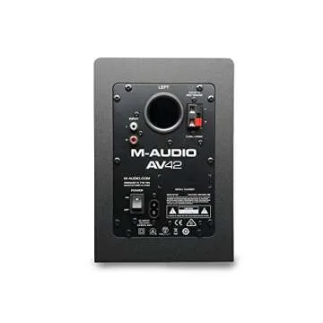 M-Audio AV42 | Compact Active Desktop Reference Monitor Speakers For Premium Playback, Professional Media Creation and Immersive Gaming Sound