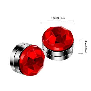 24 Pieces Wine Glass Charms Crystal Magnetic Drink Markers for Wine Glass Champagne Flutes Cocktails...