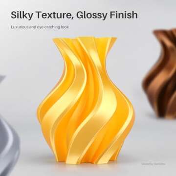 ELEGOO Silk PLA Filament 1.75mm Mint Green 1KG, Shiny 3D Printer Filament Dimensional Accuracy +/- 0...