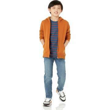 Boys & Toddlers Fleece Zip-Up Hoodie from Amazon Essentials