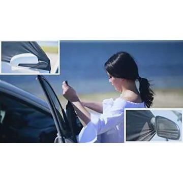 Universal Car Window Screen - 2 Pack Sun Shade for SUVs and Trucks