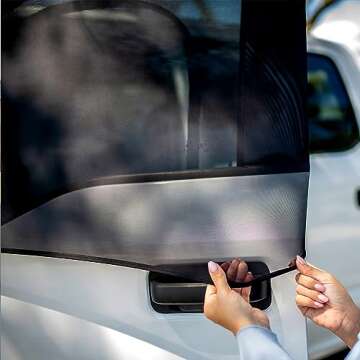 Universal Car Window Screen - 2 Pack Sun Shade for SUVs and Trucks