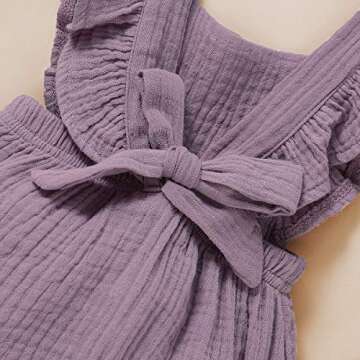 Stylish Ruffled Summer Romper for Baby Girls 0-24 Months