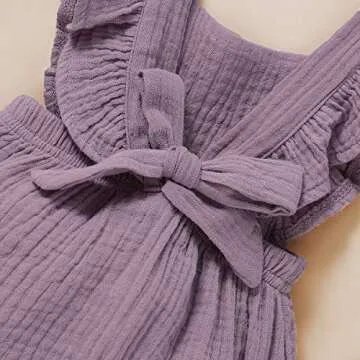 Stylish Ruffled Summer Romper for Baby Girls 0-24 Months