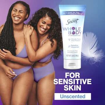 Secret Whole Body Deodorant Cream - 72 HR Freshness for Women