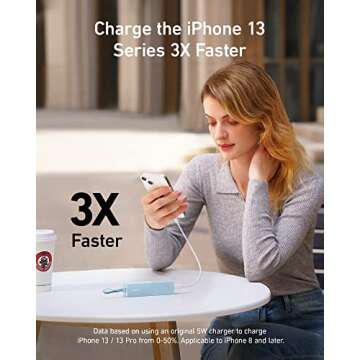 Anker Portable Charger, 2-in-1 Hybrid Charger, 5,000 mAh 20W Power Delivery for iPhone 15/15 Plus/15 Pro/15 Pro Max, iPhone 14/13/12 Series, Samsung S22, Google Pixel, Apple Watch, AirPods,and More