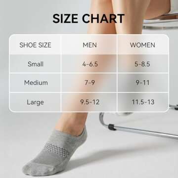 CS CELERSPORT 4 Pairs No Show Socks Womens and Mens Athletic Cushioned Ankle Low Cut Invisible Non S...