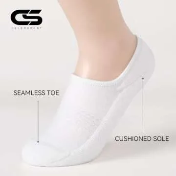 CS CELERSPORT No Show Socks for Men and Women - Comfort & Style