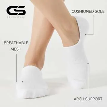 CS CELERSPORT No Show Socks for Men and Women - Comfort & Style
