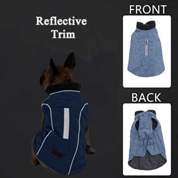 Pethiy Waterproof Dog Apparel Cold Weather Vest for Small Dogs
