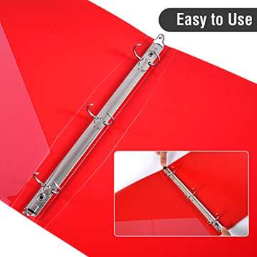 1-inch Basic 3-Ring Binder - Perfect for School & Office