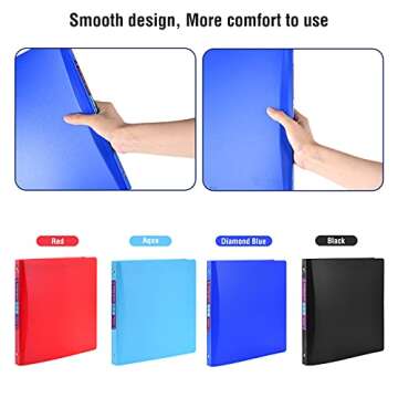 1-inch Basic 3-Ring Binder - Perfect for School & Office