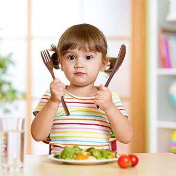 Eco-Friendly Wooden Flatware Set for Travel and Dining