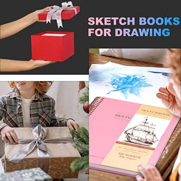 Stylish 9x12 Pink Sketchbook Great for All Artists!