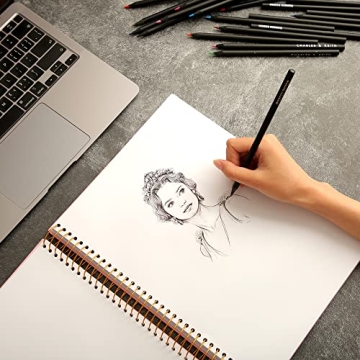 Stylish 9x12 Pink Sketchbook Great for All Artists!