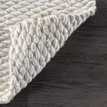 NuLOOM Hailey Hand Woven Jute Area Rug, 4x6, Off-white