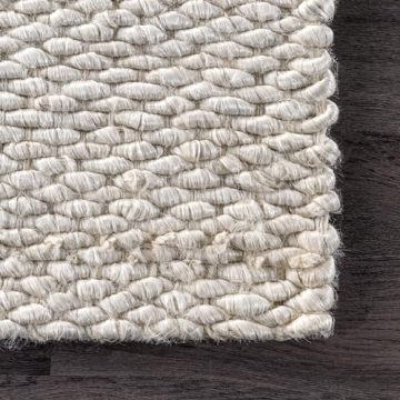 NuLOOM Hailey Hand Woven Jute Area Rug, 4x6, Off-white