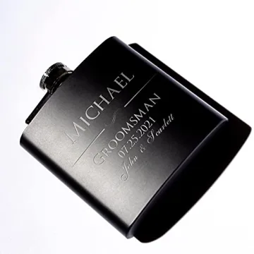 Custom Engraved Groomsmen Flasks, Perfect Wedding Gifts