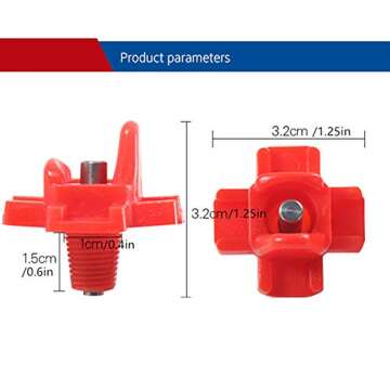 DoubleWood 12Pcs Chicken Nipples Waterer for Poultry